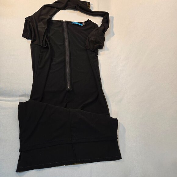 ALICE + OLIVIA Quite Luxury Gold Metallic Tabitha Bodycon Dress Size 6 LIKE NEW! - Picture 11 of 17